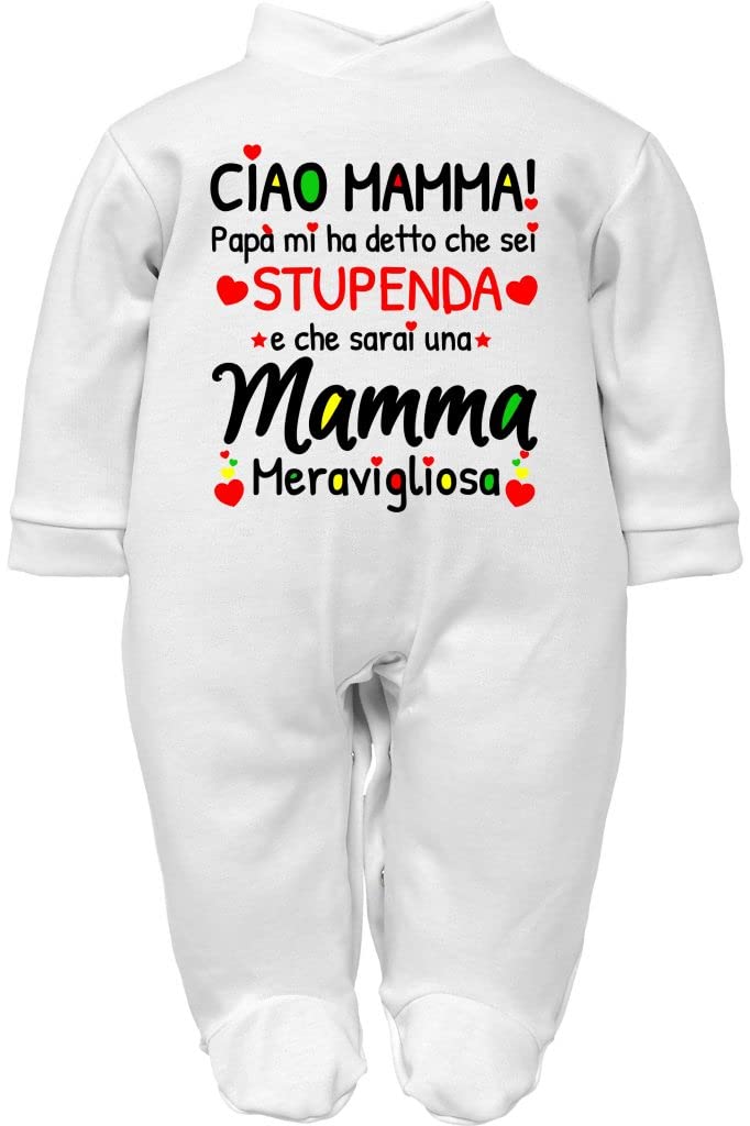 body neonato Papà Stupendo e fantastico Mamma stupenda e meravigliosa regalo nascita