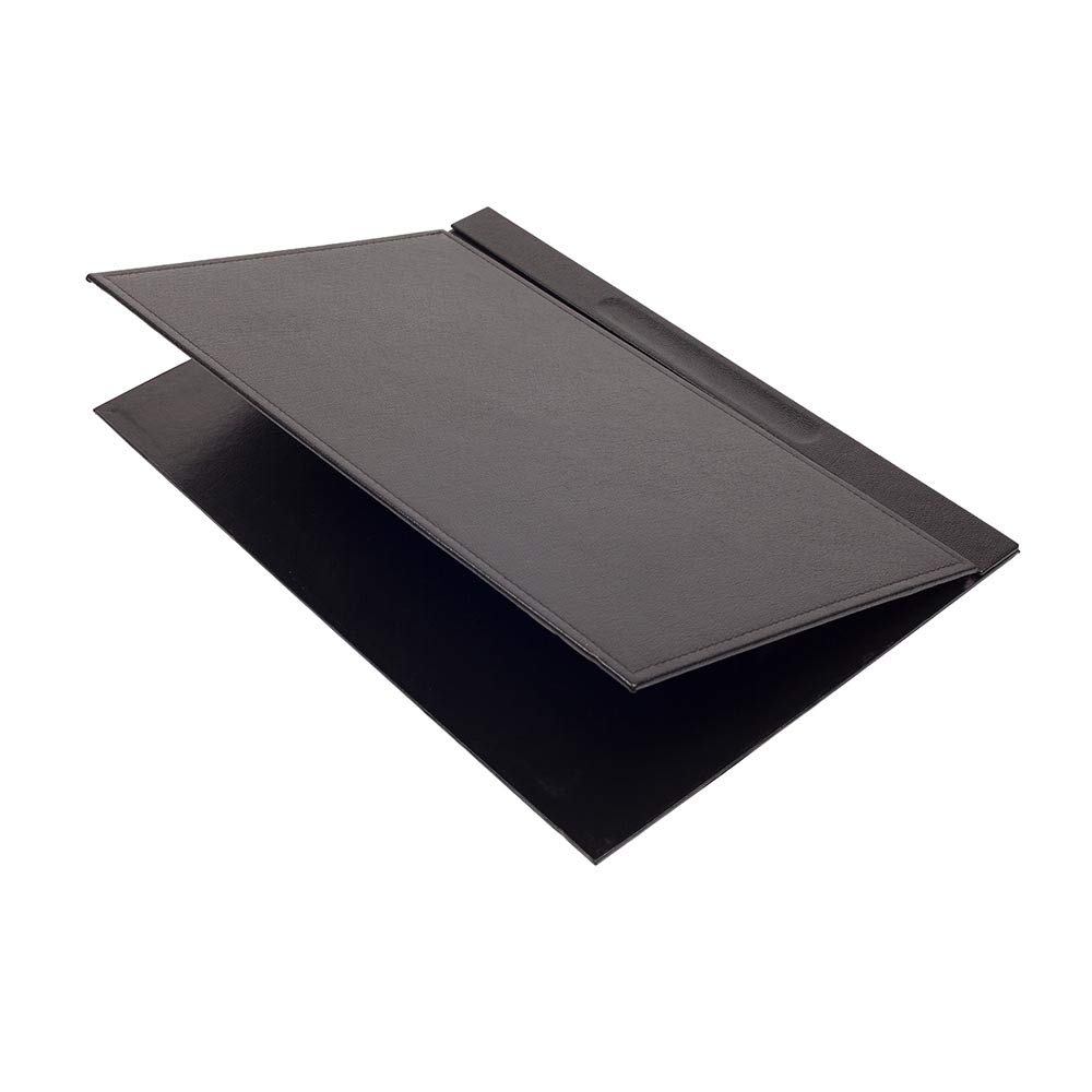 MOOGCO Schreibtisch-Set aus Leder – Schreibtischunterlage – Notizpapierhalter – Stifthalter – Lederuntersetzer – Kalenderhalter – 5 Zubehörteile – Schreibtisch – 5 Stück (schwarz)…