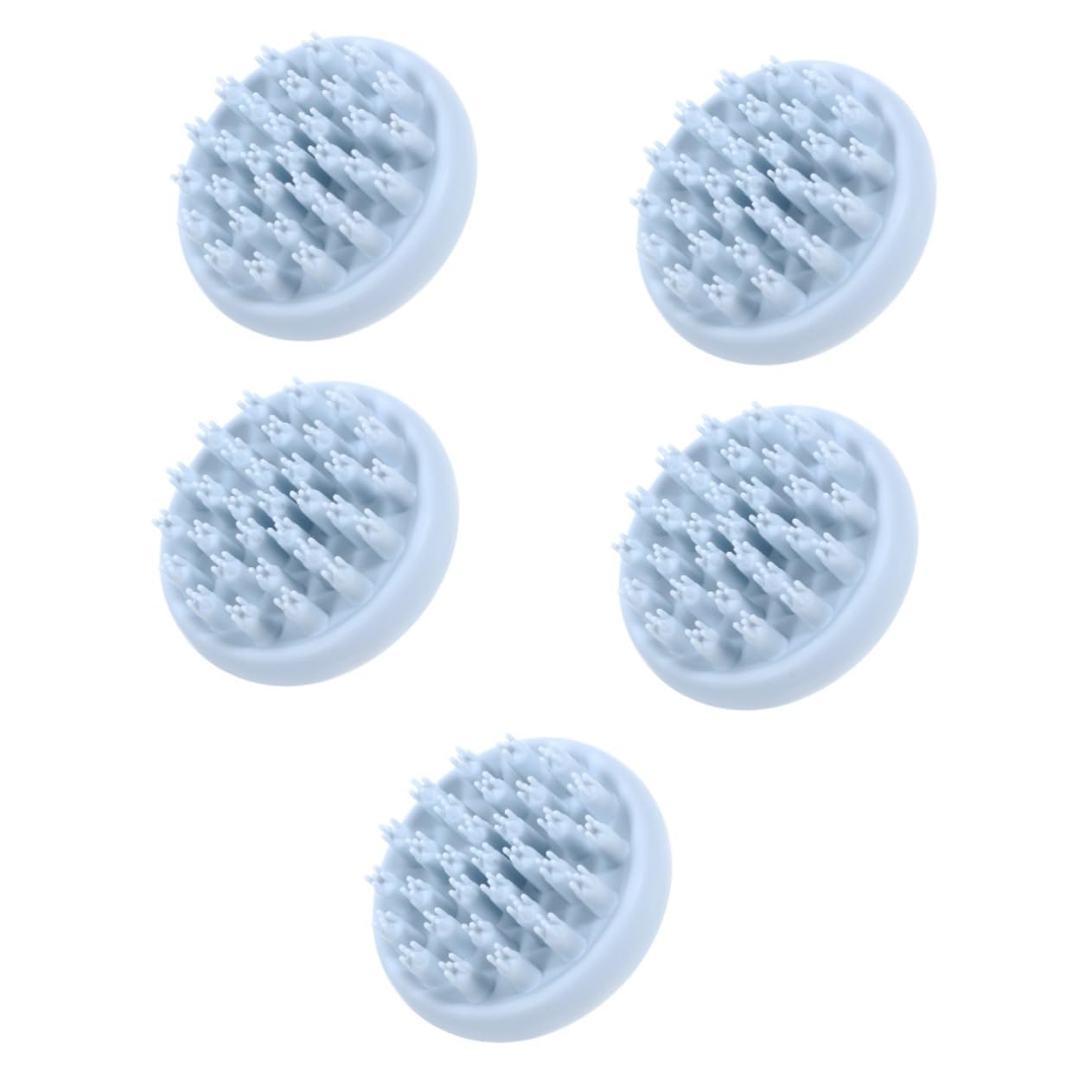 Healvian 5piezas Cepillo Masajeador Para Cabelludo Exfoliador De Escalp Para Limpieza y Masaje Para Tipo De Cabello Hielo