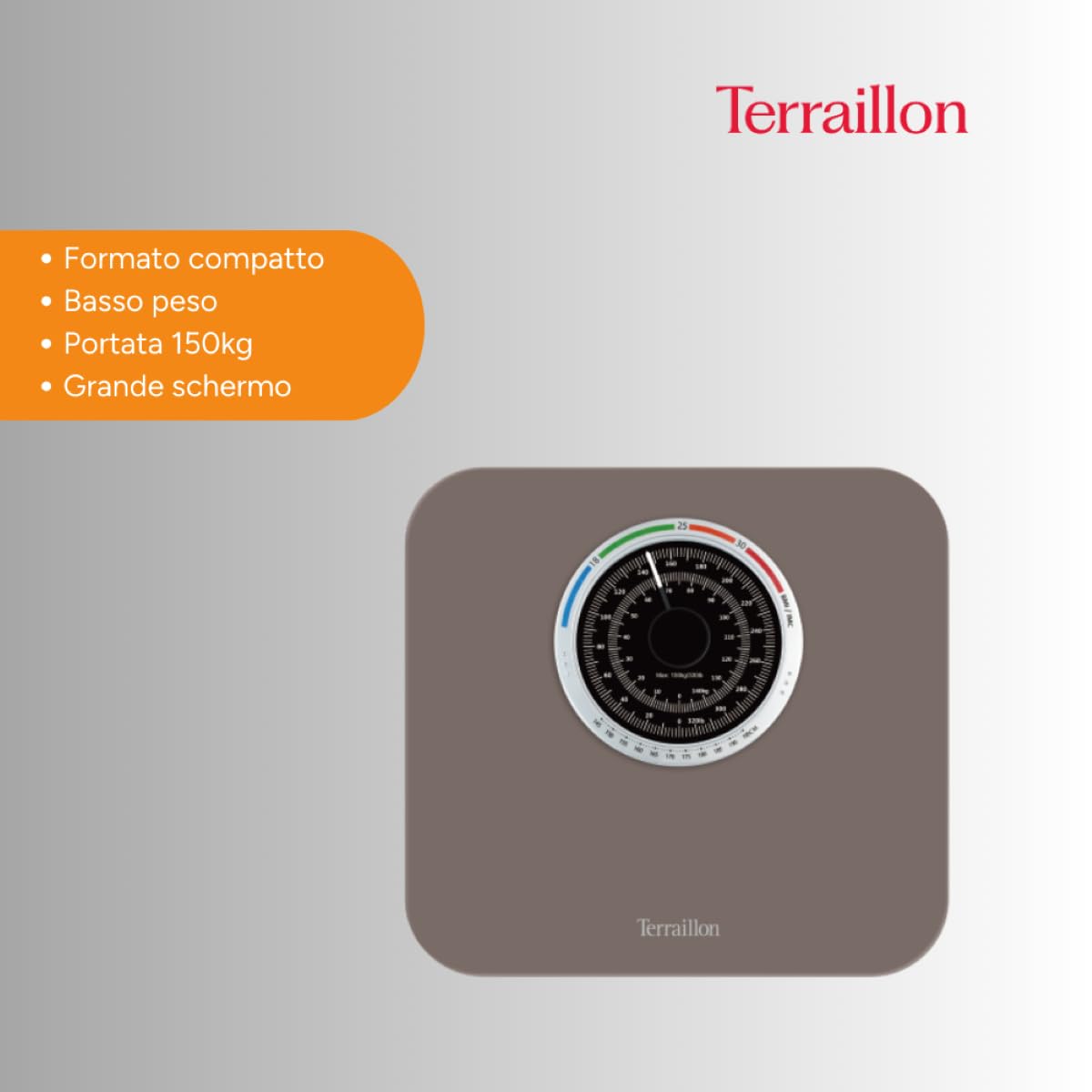 Bilancia pesapersone elettronica - Window - Terraillon - ad uso domestico / con piattaforma / portatile