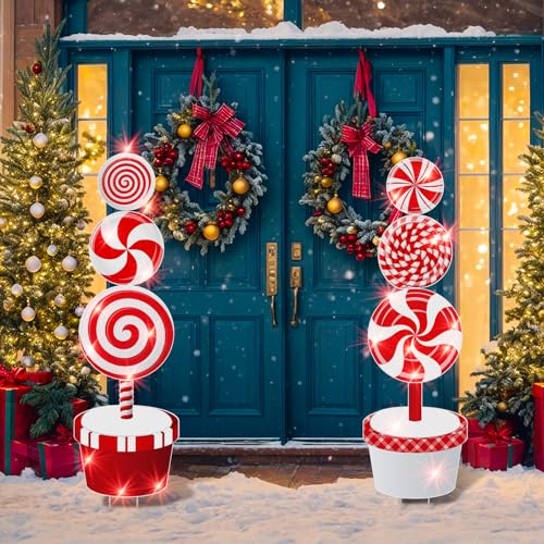 Chunful 2 Pcs Large Christmas Decoration Outdoor Christmas Yard Sign