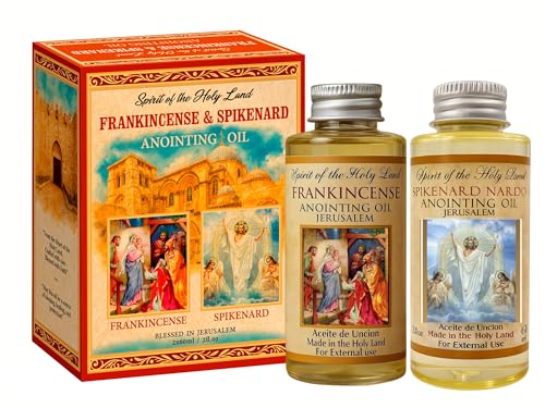 Frankincense & Spikenard Anointing Oil from Jerusalem 2 Bottles x