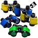 Binoculars for Kids with Neck String 3.5" x 5" (Pack of 6) Bulk Jungle Safari Theme Party Pack Toy Binoculars Favors, and Gifts for Children, Boys and Girls by Bedwina