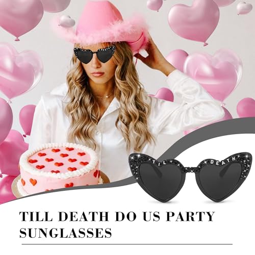 JUSTOTRY Bachelorette Party Sunglasses - Stylish Shiny Diamond Pearl Sunglasses for Women - Gift Supplies Accessories & Favors3