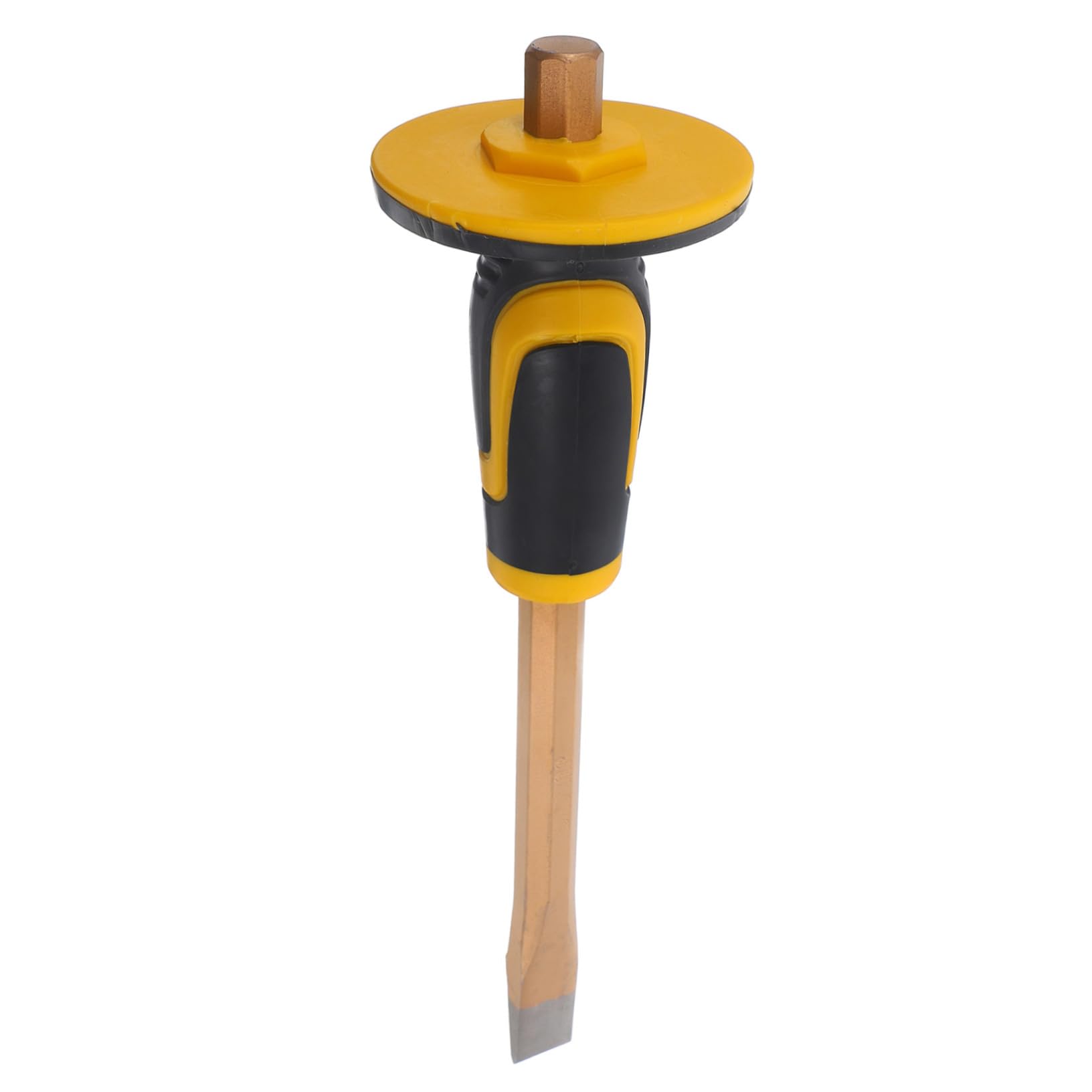 Ciieeo 3 Pezzi Scalpello per Muratura con Protezione per Mano Scalpello Manuale per Taglio e Fessurazione Pietra e Strumento Versatile per Falegnameria e Lavori Muratura