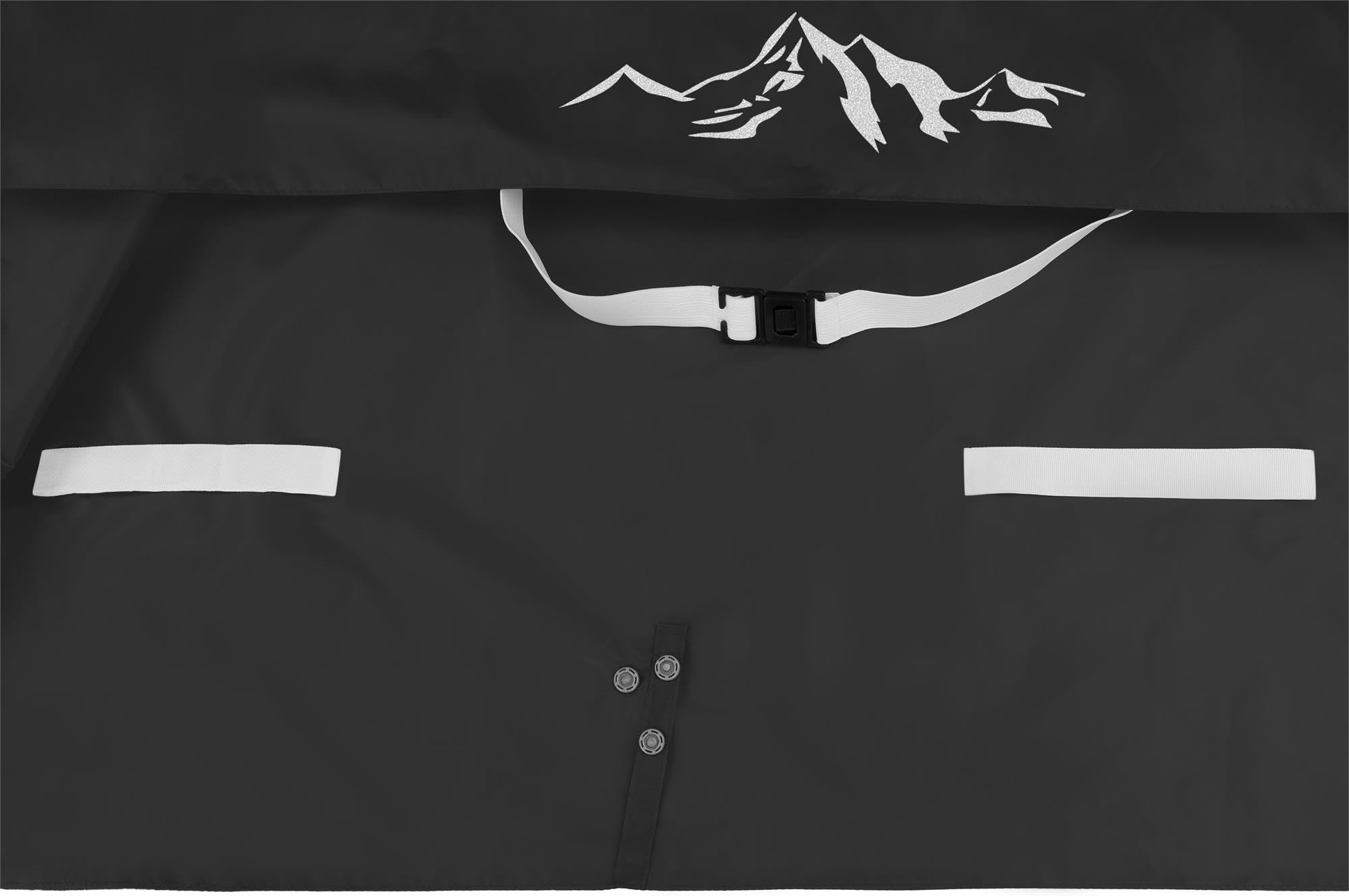 normani Kinder Regenponcho Regenjacke mit Ärmeln und Kapuze - 12.000 mm Wassersäule und 3M™ Scotchlite™ Reflektor - Regencape für Junge und Mädchen