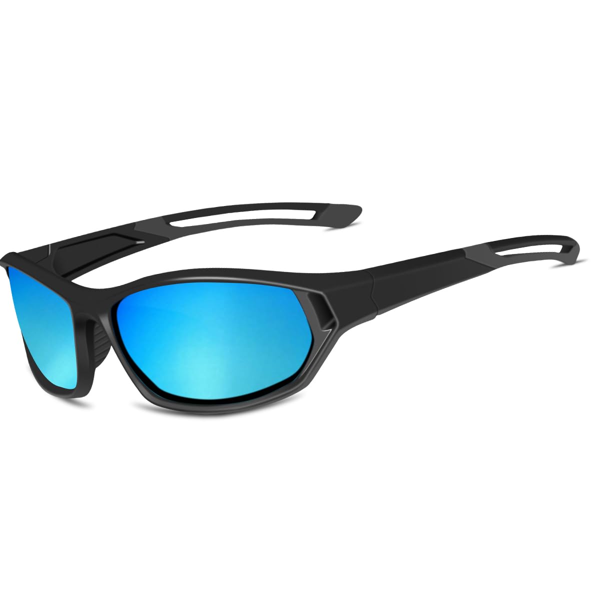 LATEC Gafas de sol polarizadas ligeras para hombre y mujer, montura TR90, para conducir, pescar y correr, protección UV400, A2-azul
