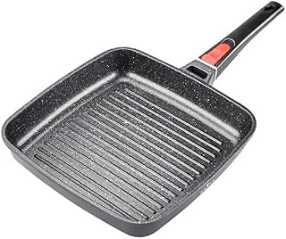 FAVIA 10 inch Nonstick Square Grill Pan for Stove Top Induction Compatible Die