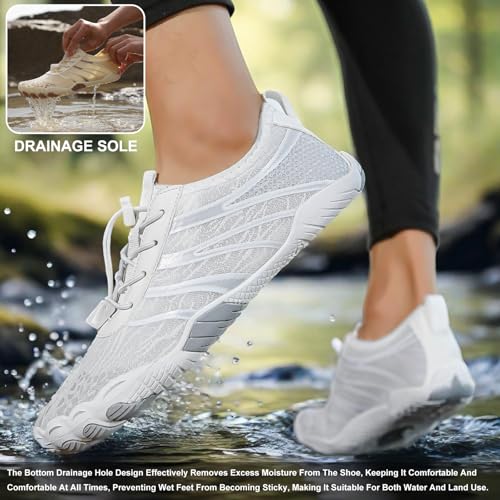 Image of Hike Barefoot Shoes Womens Men,Unisex Barefoot Water Shoes Breathable, Anti-Slip Hiking Footwear for Athletic Wide Toe Shoe Footwear for Hiking, Walking, Running, Yoga, and Water Sports
