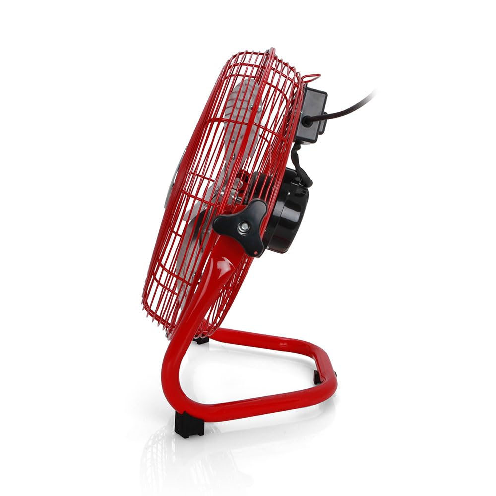 Orbegozo PW 1431, Ventilador industrial ,cabezal regulable, 45 W, aspas metálicas de 30 cm , asa de Transporte, Rejilla de Seguridad, 3 velocidades