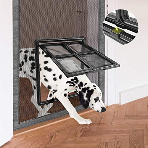 NAMSAN Pet Door for Display screen Door Sliding Canine Display screen Door Inside Measurement 12 x 16 inches Lockable Doggy Door Magnetic Automated Closing NAMSAN Pet Door for Display screen Door Sliding Canine Display screen Door Inside Measurement 12 x 16 inches Lockable Doggy Door Magnetic Automated Closing