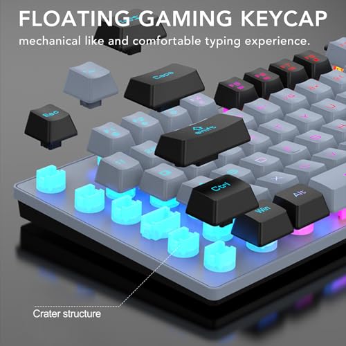 Teclado Gamer Tangxigwrazd7pq0 Cableado USB miniatura 3