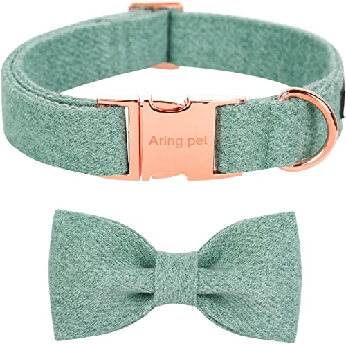 Aring Pet Dog Collar With Bow-Cotton Cute Bowtie Dog Collar, Adjustable Dog Collars Bow With Metal Buckle For Small Medium Large Boy And Girl Dogs #TOP17