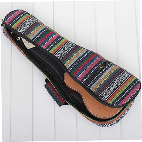WHAMVOX Bolsa de ukulele portátil para guitarra mini mochila de lona para concertos vintage grossa a