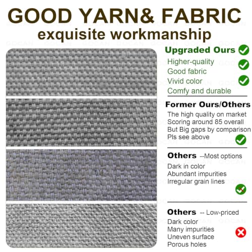 Image of GOCAN Large Outdoor Hammock, Extra Long 2 Person Replacement Cotton Canvas Hammock Compatible with Hammock Stand, 500 Lbs Weight Capacity(Grey)