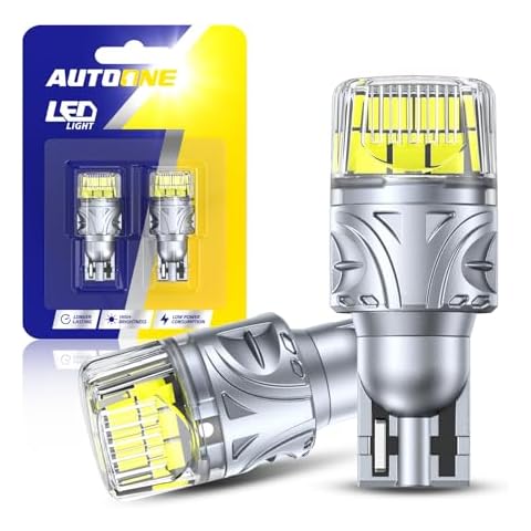 AUTOONE Upgraded 921 LED Bulb For Reverse Light White, 500% Super Bright & 360° High Luminous, T15 912 LED Replacement with Projector for Backup Light Bulbs, 6000K White, Pack of 2 Cover