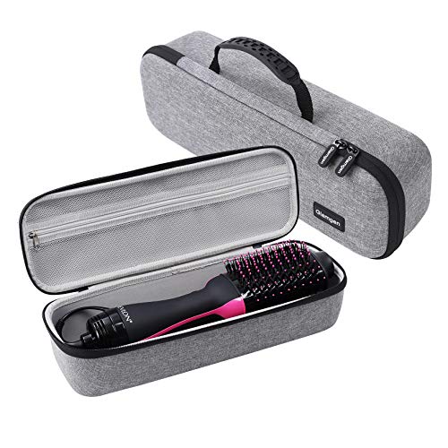INDOOR ULTIMA Hard Travel Carrying Case for Revlon One-Step Hair Dryer Brush with Mesh Pocket, Indoor Ultima Storage Carrying Travel Volumizer for Hair Dryer Brush and Accessories - Gray [ONLY Case]