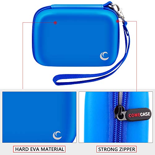 Carrying & Protective Case For Digital Camera, Abergbest 21 Mega Pixels 2.7" Lcd Rechargeable Hd/Kodak Pixpro/Canon Powershot Elph 180/190 / Sony Dscw800 / Dscw830 Cameras For Travel - Blue #TOP3