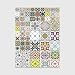 Blanc Area Rug, 3D Imprimé Casse-tête de Style Ethnique Bleu Jaune Antidérapant Tapis Moquette Décoratif De Style Moderne pour Salon ​Chambre à Coucher - Entretien Facile 140x200 cm