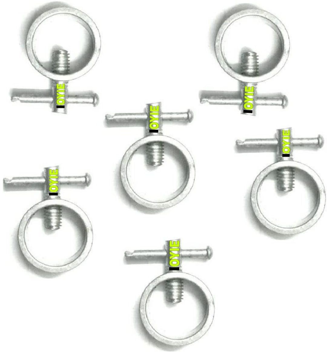 IOYIE Gym Bar Dumbbell Rod Locks Clamp Nuts Locks Pack of 6 Silver (B0CP86P361) Amazon Price History, Amazon Price Tracker