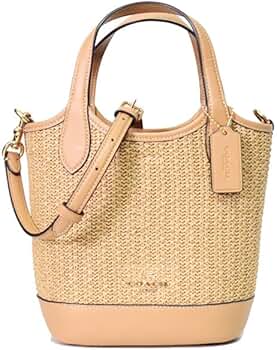 コーチ COACH かごバッグ ハンドバッグ ストロー　レザー　ブラウン Amazon.co.jp: [コーチ] バッグ かごバッグ ストロー レザー