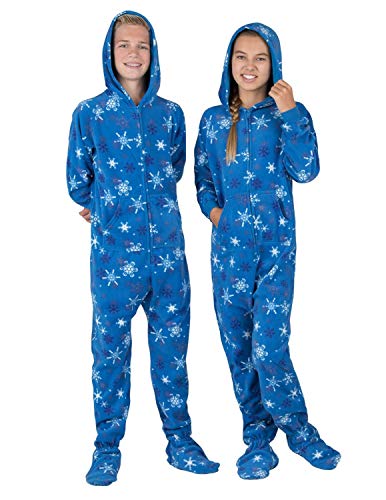 Footed Pajamas - Winter Wonderland Infant Hoodie Fleece One Piece
