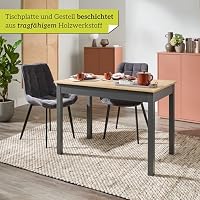smart Esstisch 110 x 67 cm Asteiche, kompakter Küchentisch, Eiche, modern – Ansicht 2