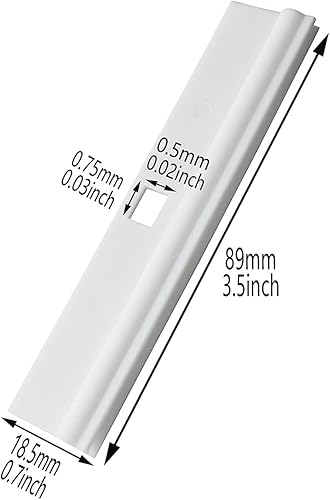 Miniatura 5 de AXLIZER 10 piezas de película colgante simple de cortina vertical, colgador superior vertical de la cortina, clip de reparación de cortina vertical,