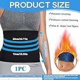 Sweat Belt Women Waist Trainer Tummy Control Cincher for Fitness Sauna Exercise Slimming Body Shaper Trimmer Stomach Flattener Band to Increase Core Thermal Stability for Weight Loss Running Workout - Image 7