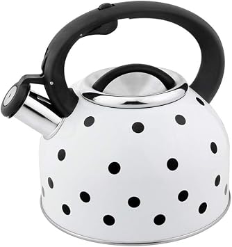 New Dot Design Water Kettle Colorful Stainless Steel Whistling Kettle Induction Cooker Gas Stove Household Large Capacity