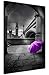 Produktbild CANVAS IT UP Schwarz-Weiß-Big-Ben-mit-City Prints Leinwand Bilder Wohnzimmer Schlafzimmer Bilderrahmen, 18 mm dick, canvas, violett, 02- A3-16" X 12" (40cm X 30cm)