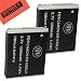 Pack Of 2 NB-6L Replacement Batteries For Canon PowerShot SD1200 IS SD1300 IS SD3500 IS SD4000 IS S90 S95 D10 D20 ELPH 500 HS Digital Camera + Cleaning Cloth