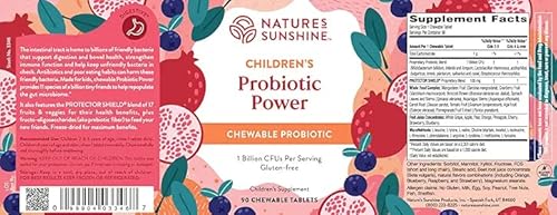 Nature's Sunshine, Sunshine Heroes Probiotic Power 90 Chewable Tablets #TOP4