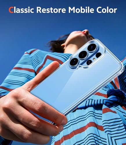 Image of ClearShield Transparent Back Cover for Samsung Galaxy S26 Ultra 5G, Hybrid PC & TPU Shockproof Design, 360 Degree Protection Crystal Clear Case, Anti-Scratch Armor Mobile Phone Cover