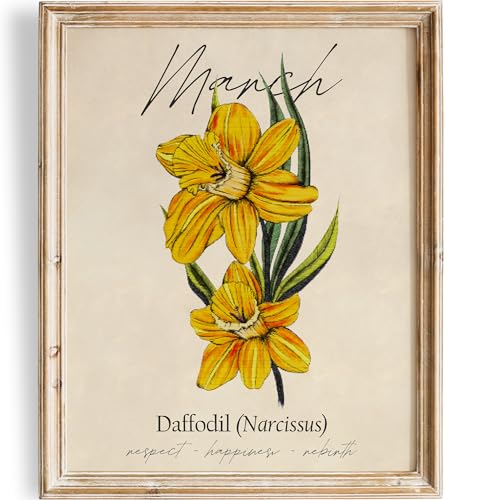 March Birth Flower Art Print - 8x10 (Unframed) | Capturing