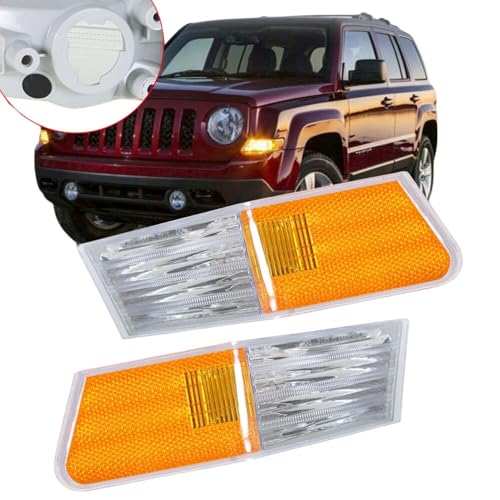labwork Left + Right Parking Turn Signal Lights Corner Lamp Replacement for Patriot 2007-2014 68004181AA 68004181AB - Thumbnail 6