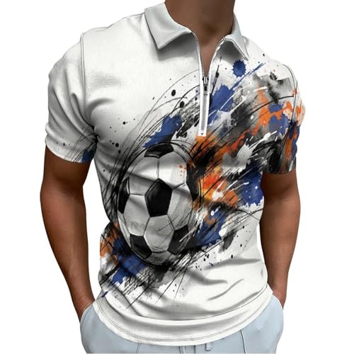 Football tee shirt été graffiti blanc idéal pour vos sessions de gym et sport outdoor