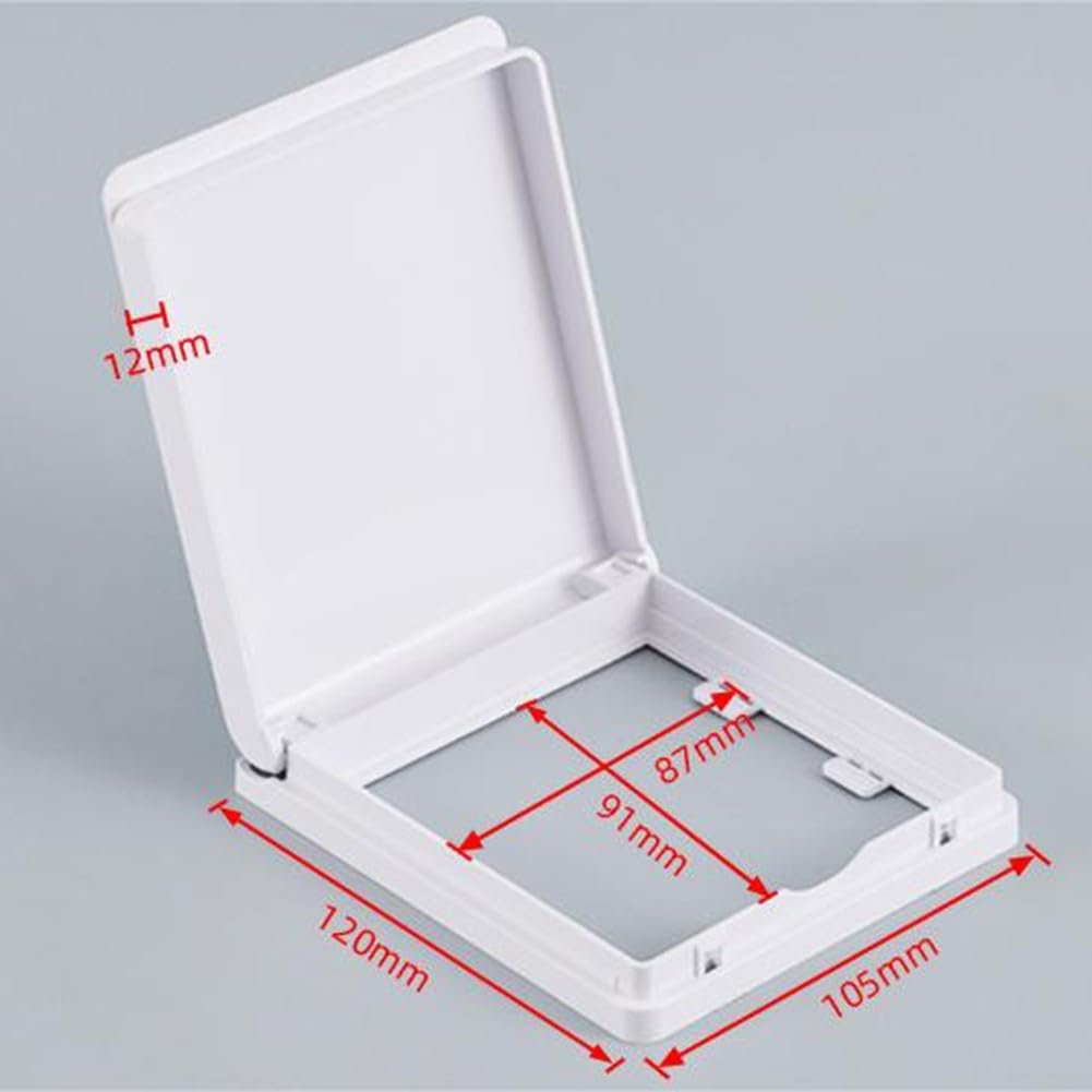 Steckdosenschutzabdeckung, 6 Stück 86 Typ 9 × 9 cm ultradünne wasserdichte Schalterabdeckung(Transparent)