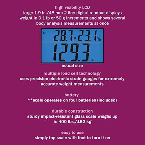 Conair WW Scales WW52NC Body Analysis Glass Scale (Weight Watchers), Black by Conair - Image 3