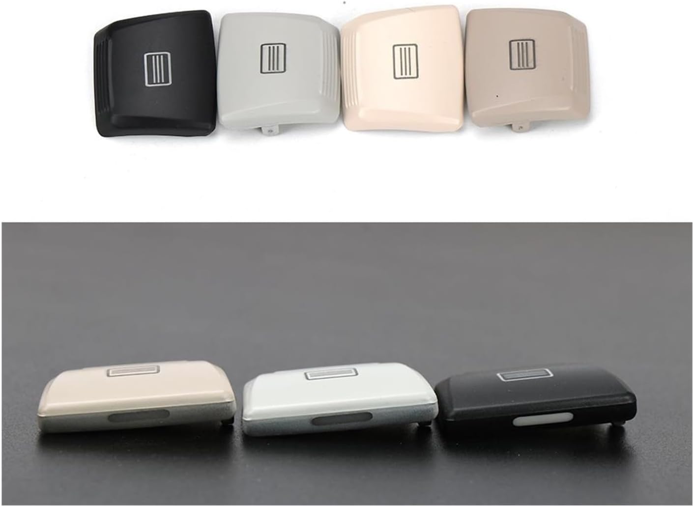 Compatible W205 253 Car Sunroof Window Switch Button Cover Plastic Car Indoor Ceiling/Switch C GLC Class(White)