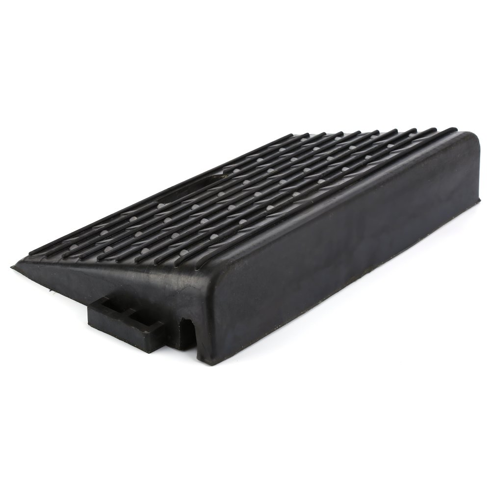 Yosoo Health Gear Rampas para Aceras, Rampas de Acceso para Sillas de Ruedas de Caucho Sintético Negro 48,5 X 30 X 9,5 Cm, Paso Suave con Reducción de Impactos para Automóviles, Caravanas, Sillas de