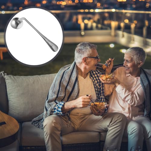 Healeved Abgewinkelter Löffel Für Senioren Ergonomisches Fütterungsutensil Mit Gebogenem Griff Ideal Für Eingeschränkte Handmotorik Und Patienten 17.0X3.8X2.0Cm
