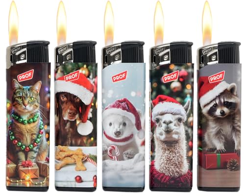 Feuerzeug Normal Sammler Santa Animals Weihnacht Christmas mit...