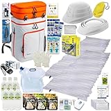 IPIC 防災ヘルメット 折りたたみ オサメット付き 防災リュック ２人用 持ち出し袋 災害 備蓄 避難用 (ワンソート（2人用持ち出しリュック）