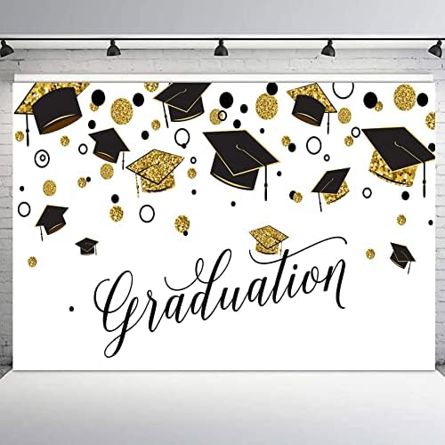 LB 7x5ft Graduation Backdrop Vinyl Class of 2024 Congratulations Backdrop for Photography School Prom Ceremoney Party Photo Booth Studio Props