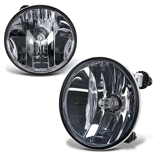 YITAMOTOR Smoke Fog Lights Compatible with Chevy 07-14 Suburban/Tahoe/07-13 Avalanche/10-13 Camaro/15-16 Colorado/15 Silverado/GMC Acadia/Yukon (5864203367) OE-Smoke Lens