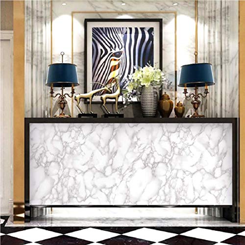 Image of JAAMSO ROYALS Polyvinyl Chloride Vinyl Marble Wallpaper, PVC Marble Sheet for Wall, Marble Wallpaper for Kitchen, Marble Sticker, sunmica, Marble Wallpaper for Walls (200CM x 60CM)