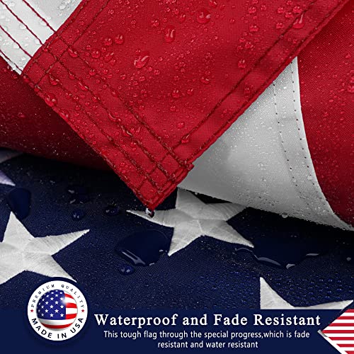 The Top 6X10 Ft American Flag For Outside, Deluxe Made Usa Flag, Longest Lasting, Heavy Duty 420D Nylon, Embroidered Stars, Sewn Stripes, Brass Grommets, The Best Us Outdoor Flags #TOP2