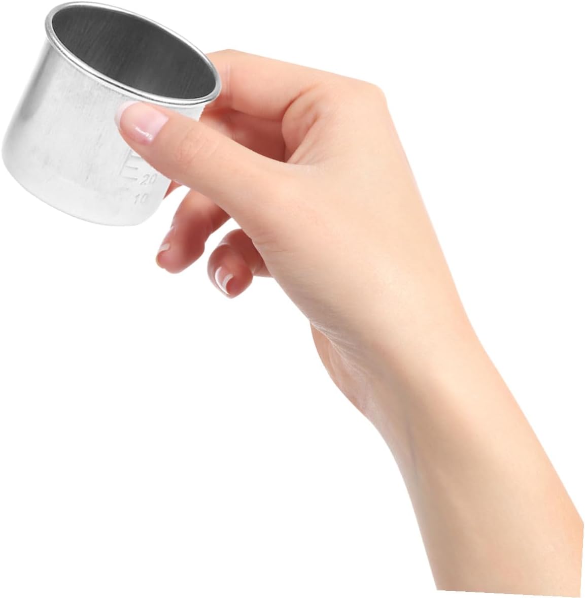 4pcs Stainless Steel Graduated Liquid Medicine Measuring Cup Measuring Cups for Household Portable Convenient Medicine Accessory