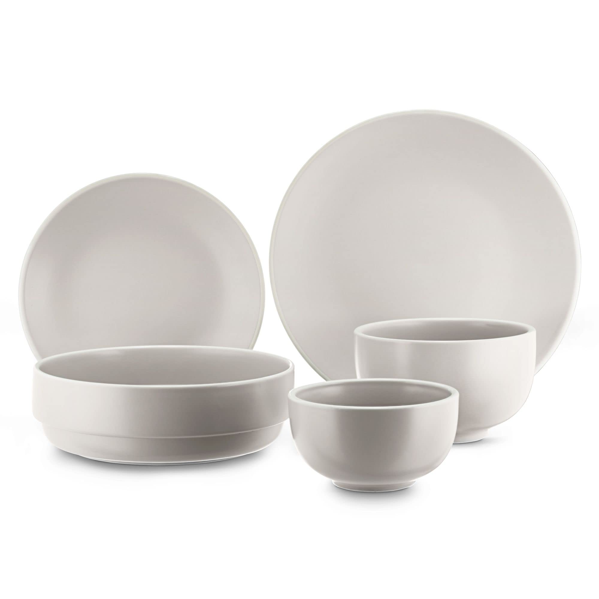 Dinnerware Set (10Pcs or 20Pcs) (20 Piece Set, Stone)